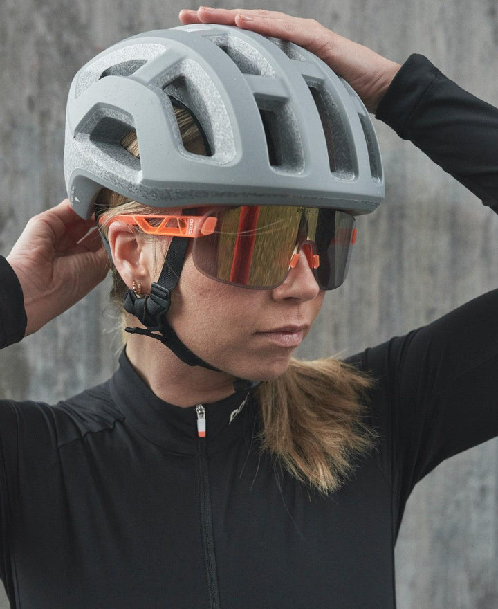 POC Elicit Sport Sunglasses (Fluorescent Orange Translucent) - BUMSONTHESADDLE
