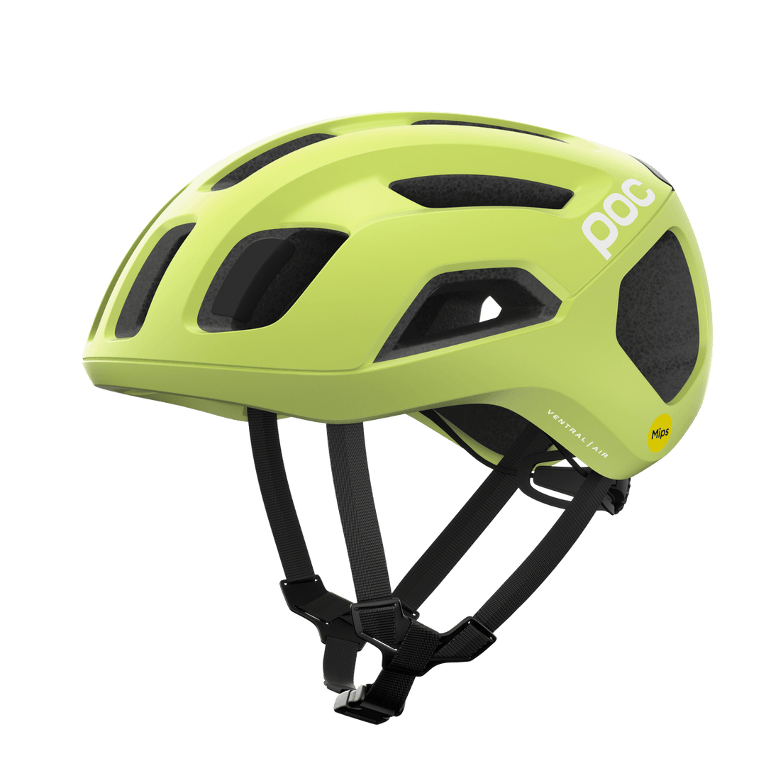 POC Ventral Air Road Cycling Helmet (Lemon Calcite Matt) - BUMSONTHESADDLE