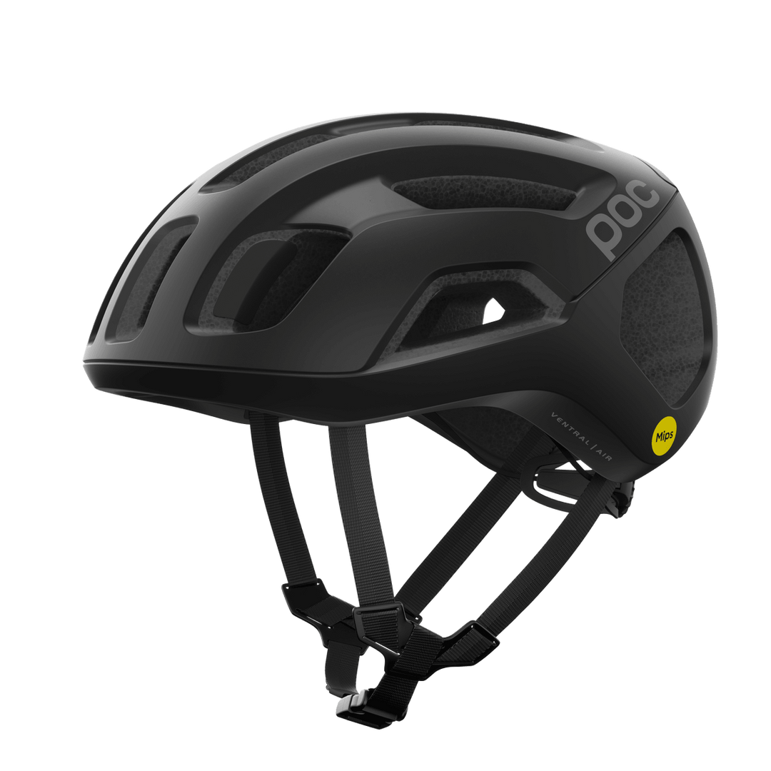 POC Ventral Air Road Cycling Helmet (Uranium Black Matt) - BUMSONTHESADDLE