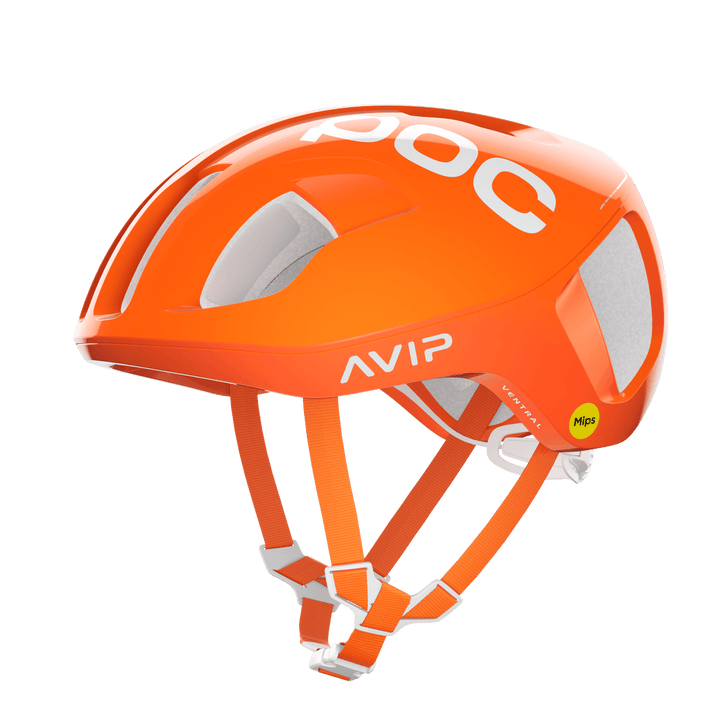 POC Ventral Road Cycling Helmet (Fluorescent Orange) - BUMSONTHESADDLE