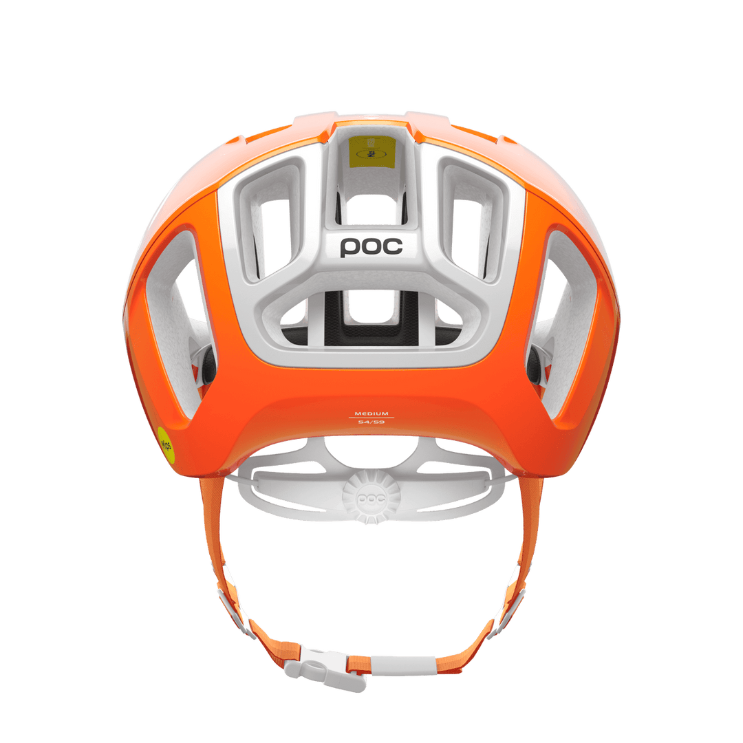 POC Ventral Road Cycling Helmet (Fluorescent Orange) - BUMSONTHESADDLE