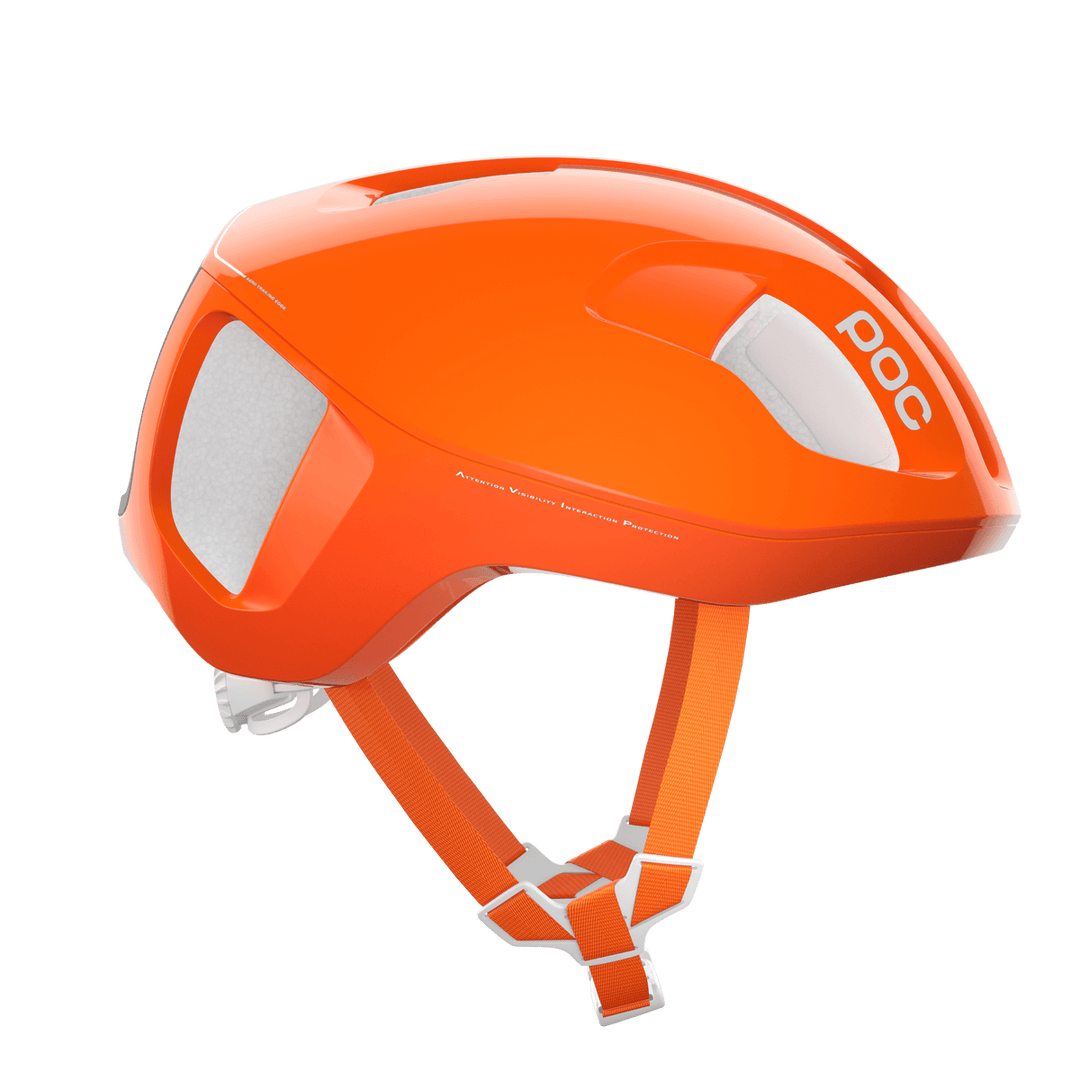 POC Ventral Road Cycling Helmet (Fluorescent Orange) - BUMSONTHESADDLE