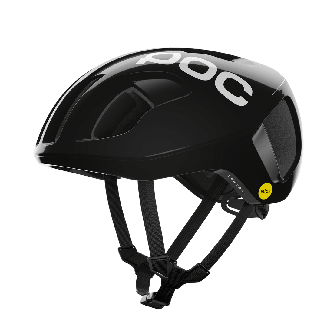 POC Ventral Road Cycling Helmet (Uranium Black) - BUMSONTHESADDLE