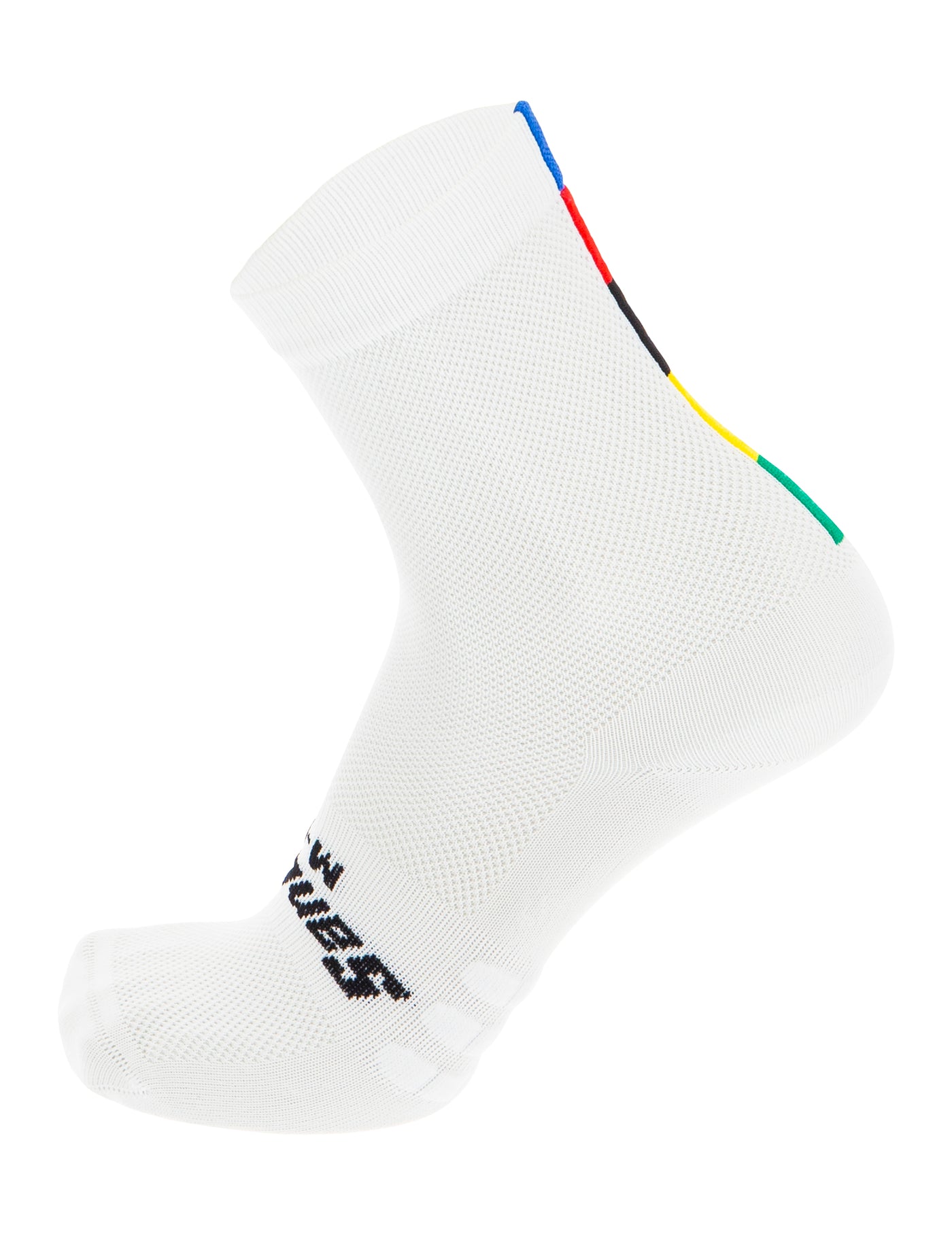 Santini World Unisex Cycling Socks (White)