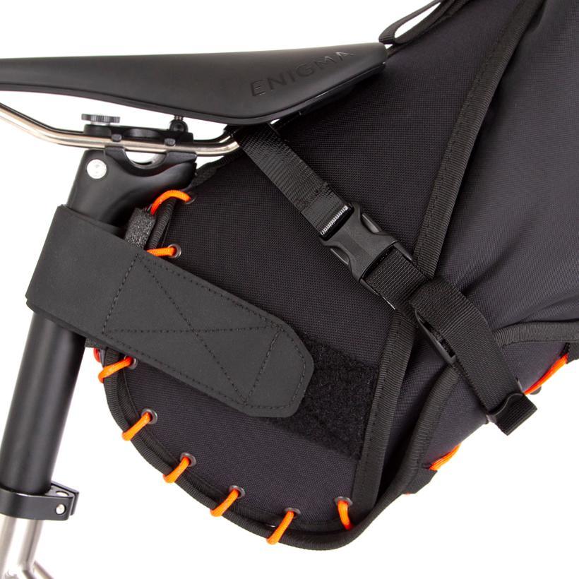 Restrap Saddle Bag (Black/Orange) - BUMSONTHESADDLE