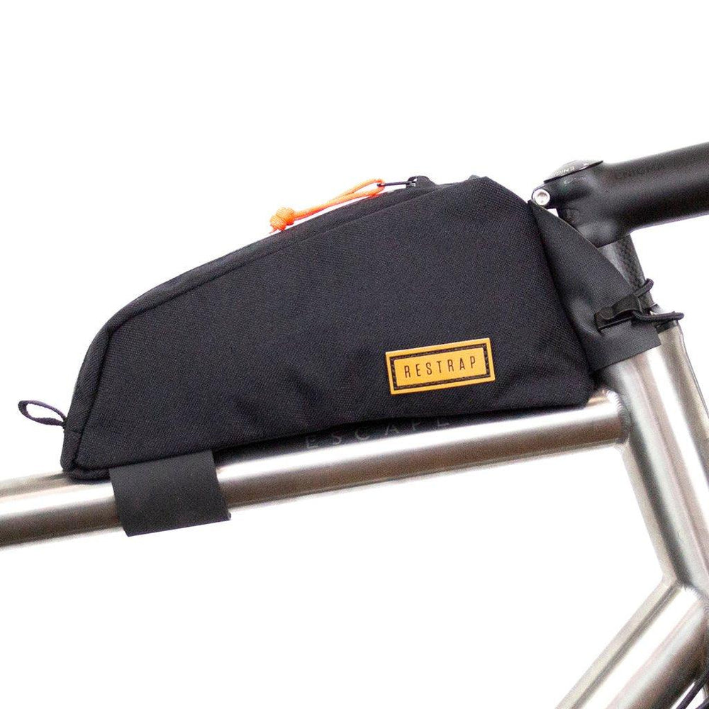 Restrap Top Tube Bag (Black) - BUMSONTHESADDLE