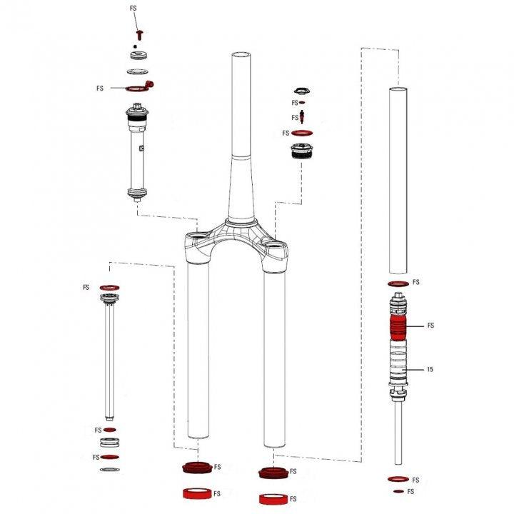 Rock Shox Spare For Fork Service Kit - BUMSONTHESADDLE