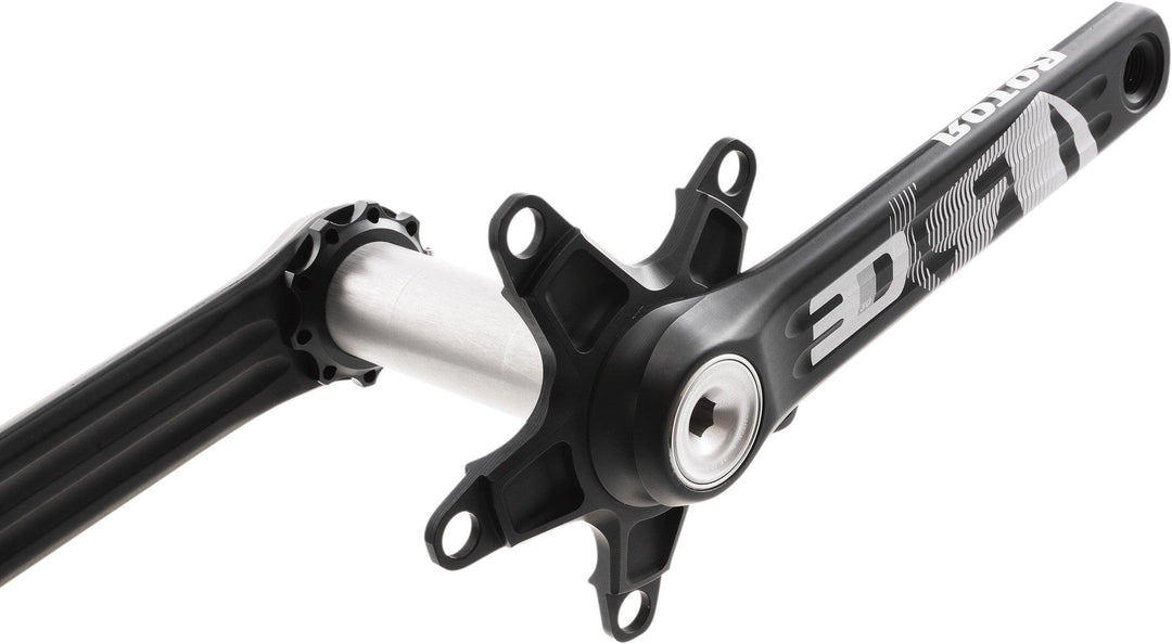 Rotor 3D30 BCD 110x5 Crankset (Black/Grey) - BUMSONTHESADDLE