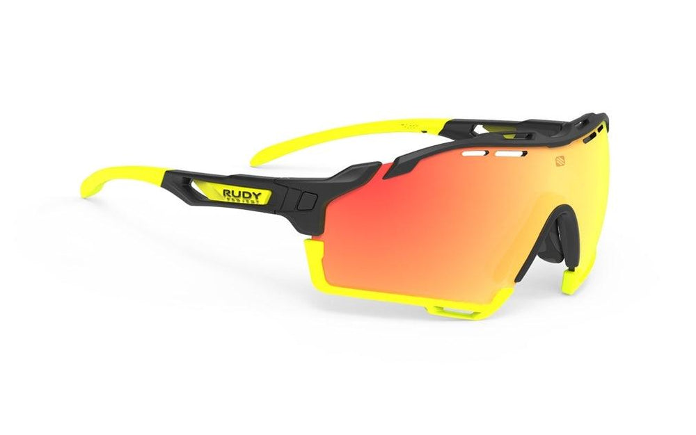 Rudy Project Cutline Sport Sunglasses (Black Matte/Multilaser Orange) - BUMSONTHESADDLE