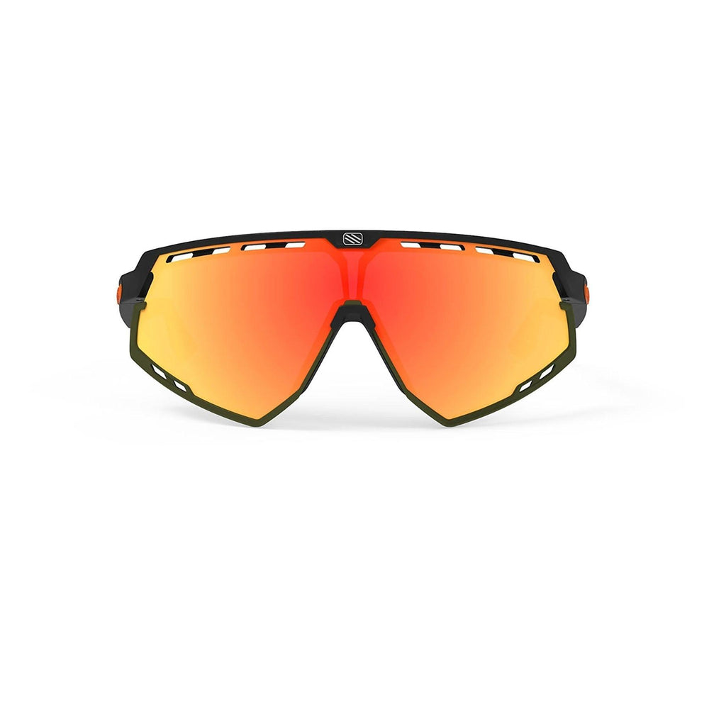 Rudy Project Defender Sport Sunglasses (Stripes/Black Matte/Multilaser Orange) - BUMSONTHESADDLE