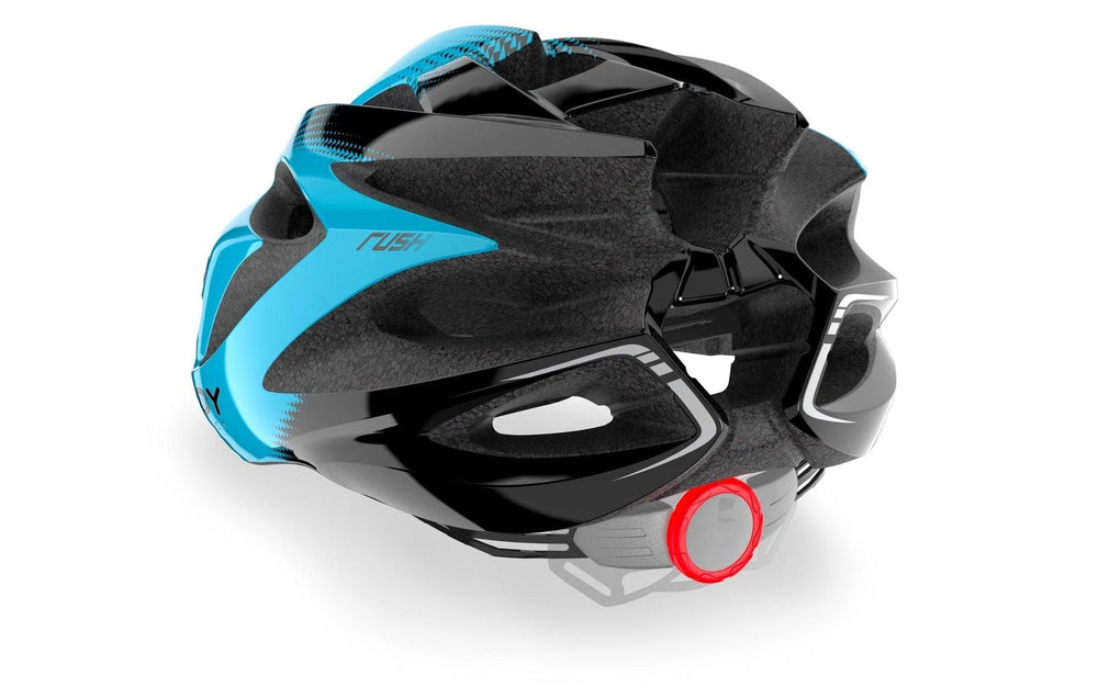 Rudy Project Rush Road Cycling Helmet (Azur/Black-Shiny) - BUMSONTHESADDLE