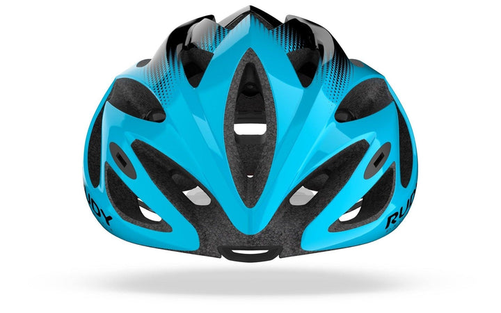 Rudy Project Rush Road Cycling Helmet (Azur/Black-Shiny) - BUMSONTHESADDLE