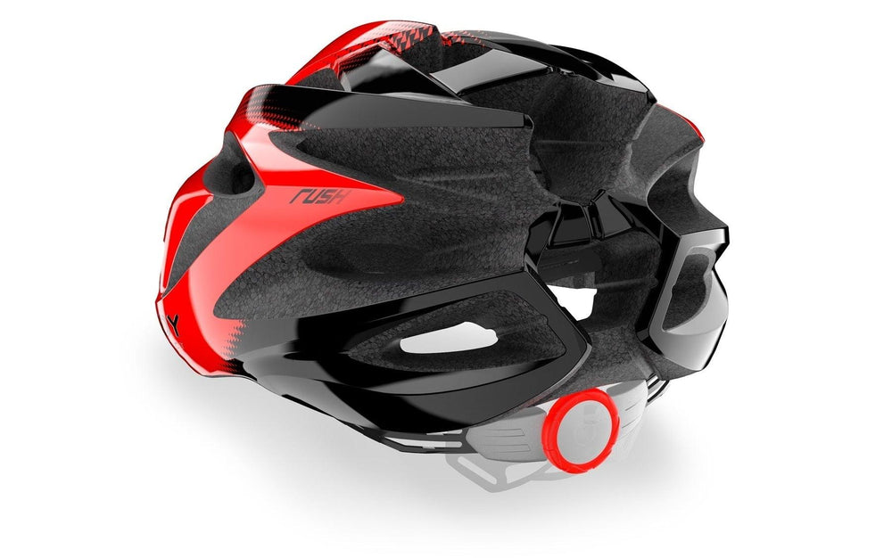 Rudy Project Rush Road Cycling Helmet (Red/Black-Shiny) - BUMSONTHESADDLE
