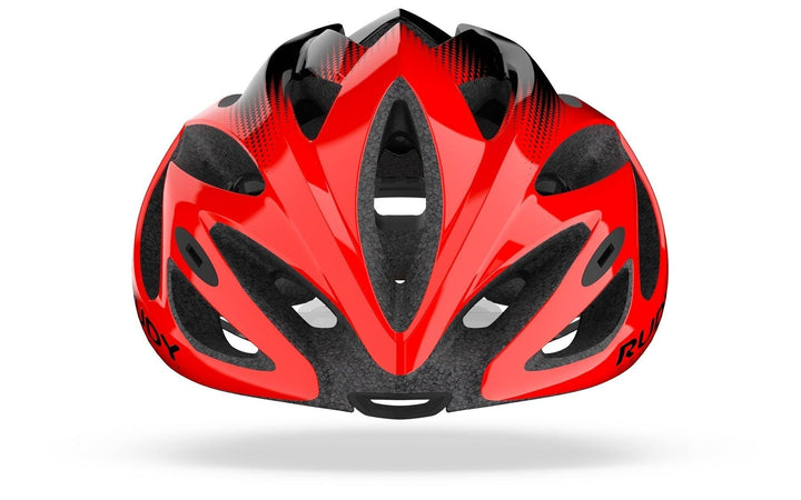 Rudy Project Rush Road Cycling Helmet (Red/Black-Shiny) - BUMSONTHESADDLE