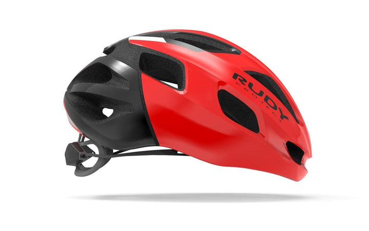 Rudy Project Strym Road Cycling Helmet (Red-Shiny) - BUMSONTHESADDLE