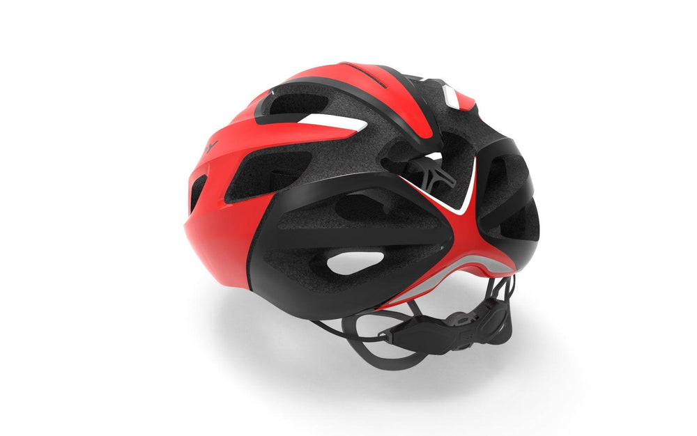 Rudy Project Strym Road Cycling Helmet (Red-Shiny) - BUMSONTHESADDLE