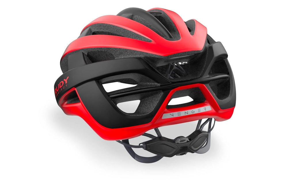 Rudy Project Venger Road Cycling Helmet (Red/Black-Matte) - BUMSONTHESADDLE