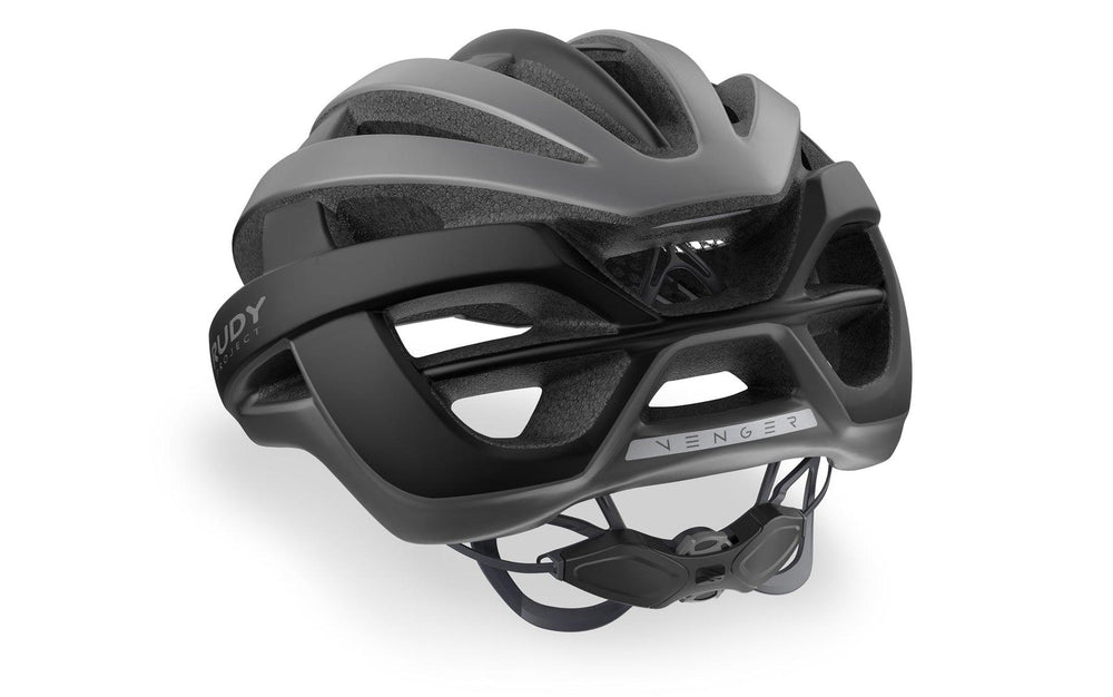 Rudy Project Venger Road Cycling Helmet (Titanium/Black-Matte) - BUMSONTHESADDLE