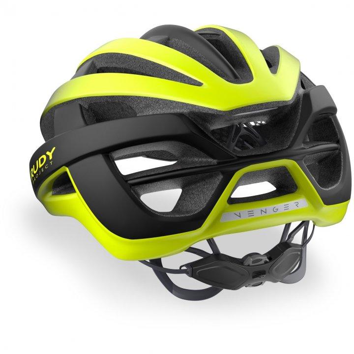 Rudy Project Venger Road Cycling Helmet (Yellow Fluo/Black/Matte) - BUMSONTHESADDLE