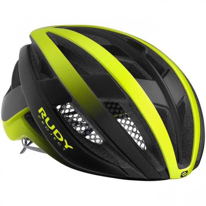 Rudy Project Venger Road Cycling Helmet (Yellow Fluo/Black/Matte) - BUMSONTHESADDLE