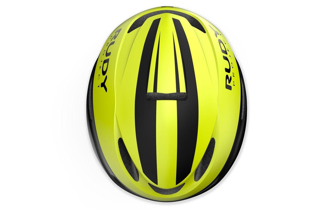 Rudy Project Volantis Road Cycling Helmet (Yellow Fluo/Black-Matte) - BUMSONTHESADDLE