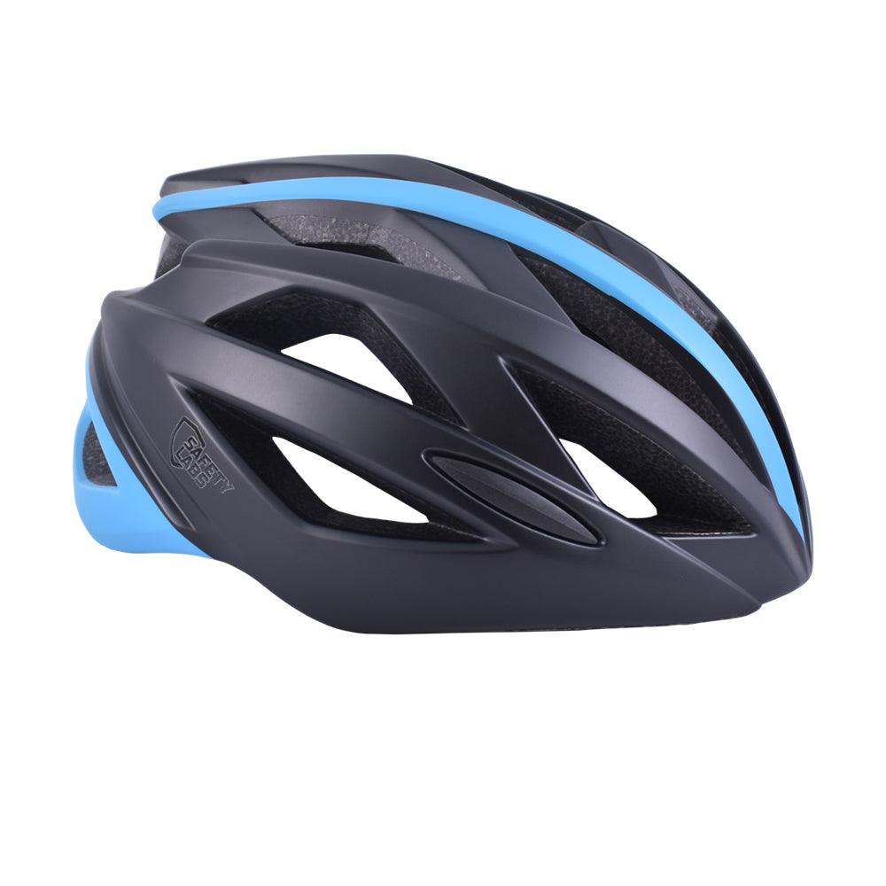 Safety Labs Xeno Road Cycling Helmet (Matte Black/Blue) - BUMSONTHESADDLE