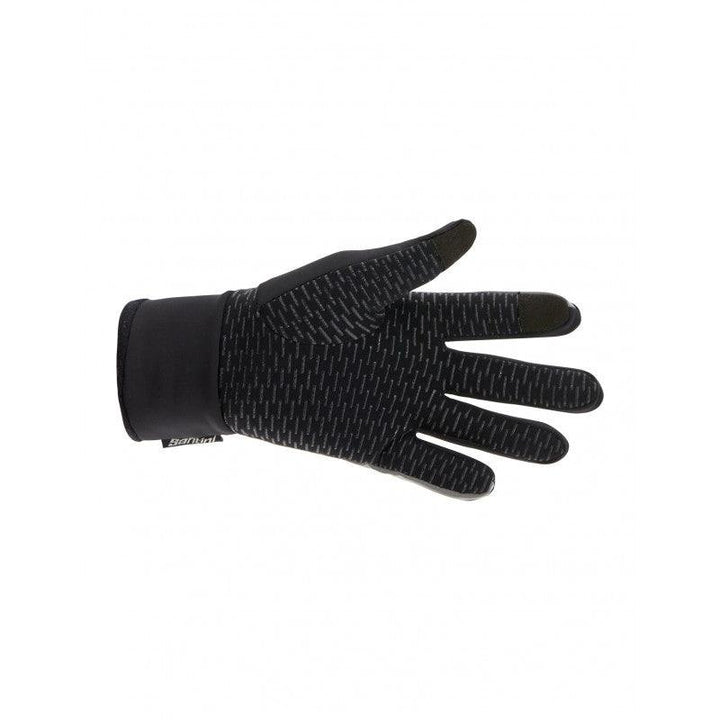 Santini Adapt Unisex Cycling Gloves (Black) - BUMSONTHESADDLE