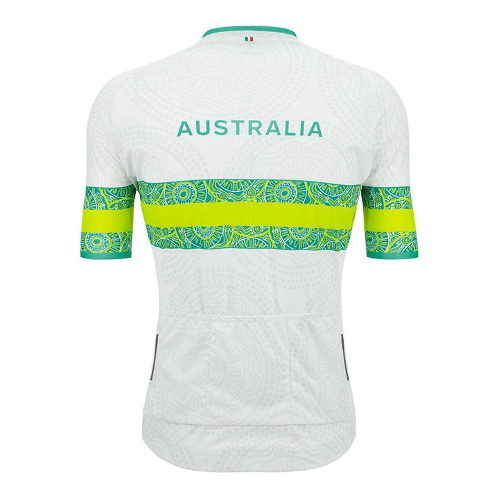 Santini Australia National Team Mens Cycling Jersey (Print) - BUMSONTHESADDLE