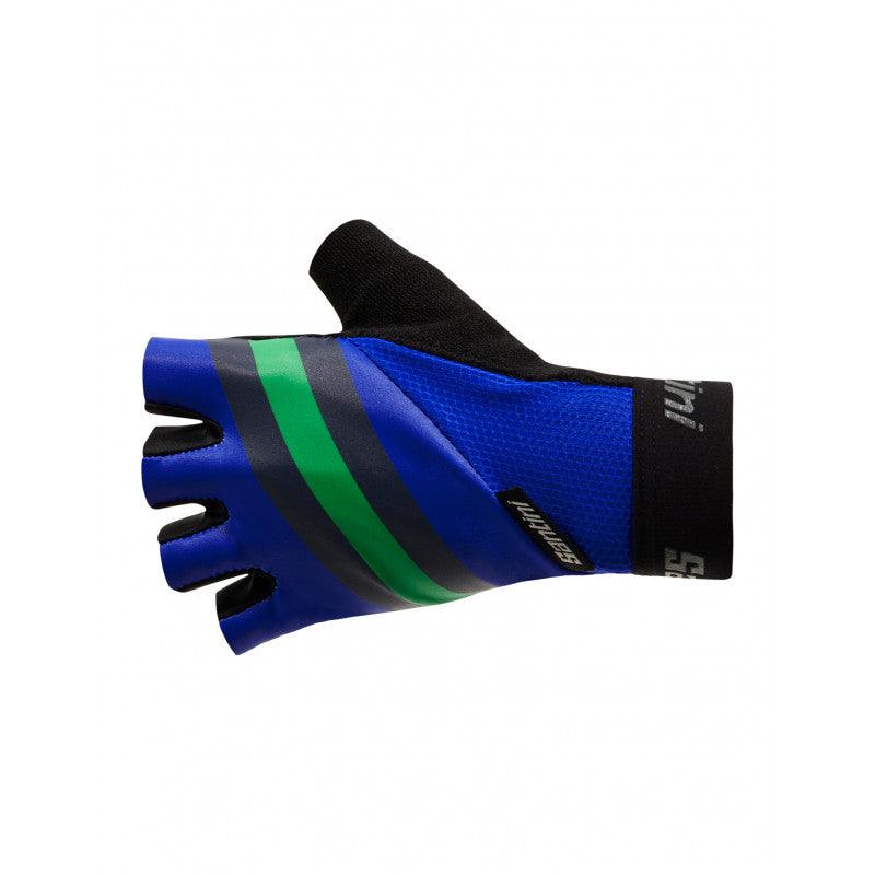 Santini Bengal Gel Unisex Cycling Gloves (Blue) - BUMSONTHESADDLE