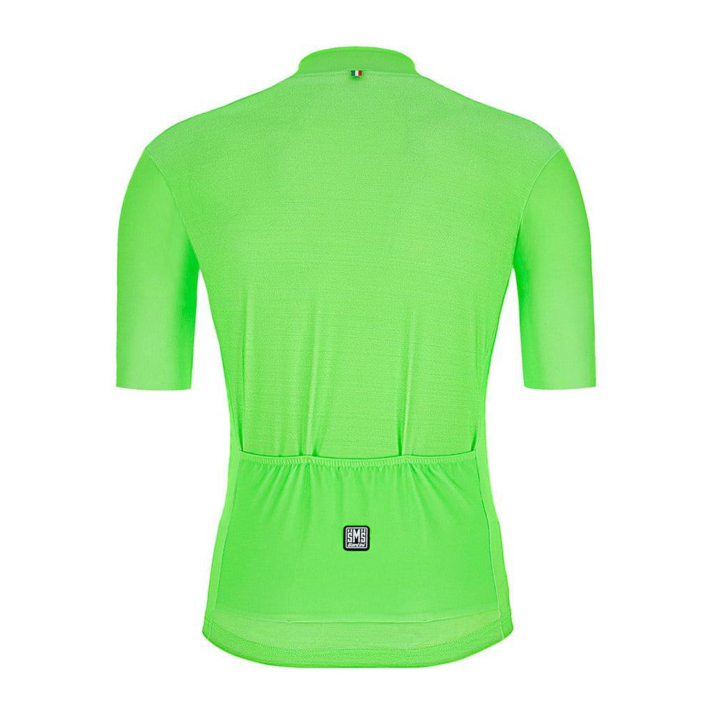 Santini Colore Mens Cycling Jersey (Fluo Green) - BUMSONTHESADDLE