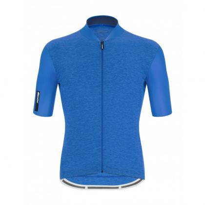Santini Colore Puro Mens Cycling Jersey (Royal Blue) - BUMSONTHESADDLE