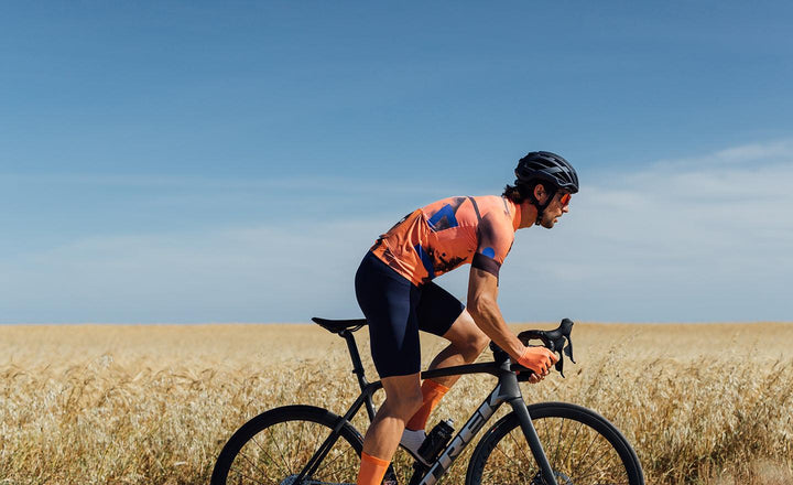 Santini Delta Berg Mens Cycling Jersey (Flashy Orange) - BUMSONTHESADDLE