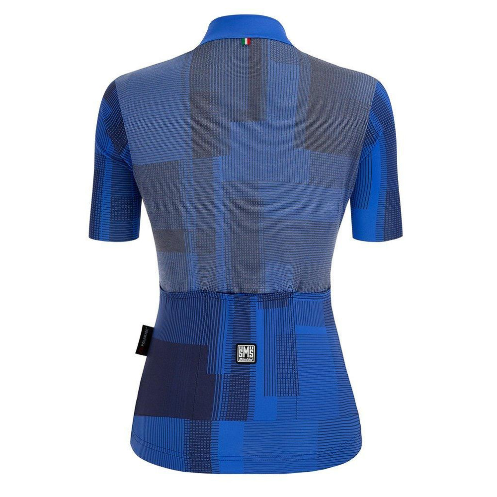 Santini Delta Kinetic Womens Cycling Jersey (Blue) - BUMSONTHESADDLE