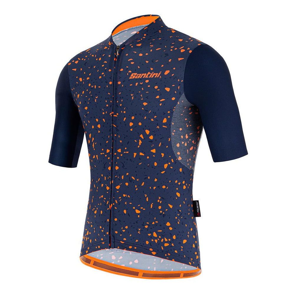 Santini Delta Pietra Mens Cycling Jersey (Blue) - BUMSONTHESADDLE