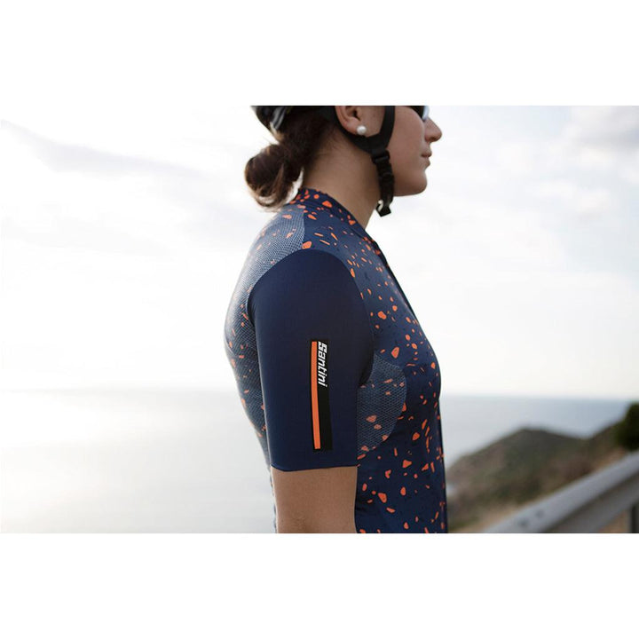 Santini Delta Pietra Womens Cycling Jersey (Nautica Blue) - BUMSONTHESADDLE