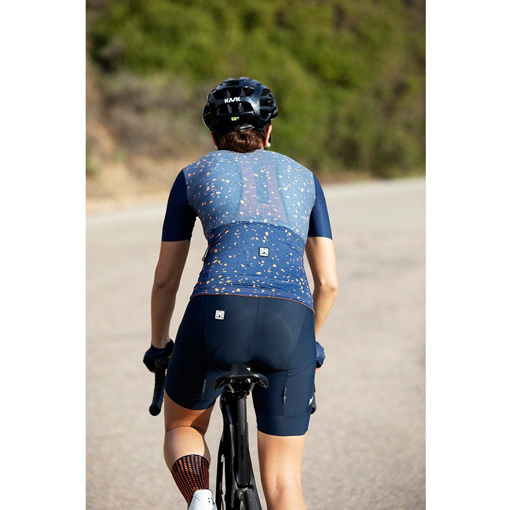 Santini Delta Pietra Womens Cycling Jersey (Nautica Blue) - BUMSONTHESADDLE