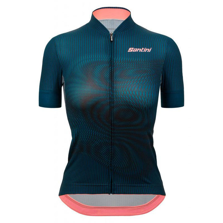 Santini Delta Vortex Womens Cycling Jersey (Teal) - BUMSONTHESADDLE