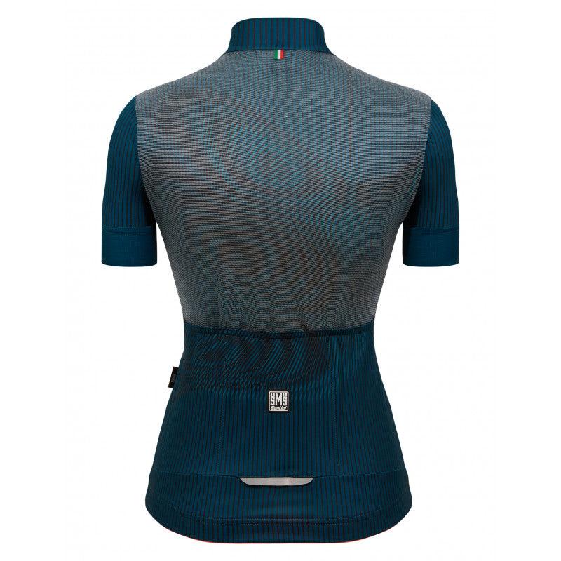 Santini Delta Vortex Womens Cycling Jersey (Teal) - BUMSONTHESADDLE