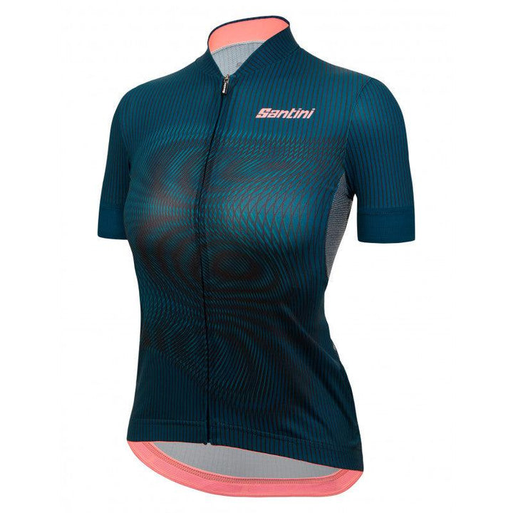 Santini Delta Vortex Womens Cycling Jersey (Teal) - BUMSONTHESADDLE
