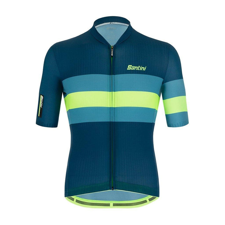 Santini Eco Sleek Bengal Mens Cycling Jersey (Green) - BUMSONTHESADDLE