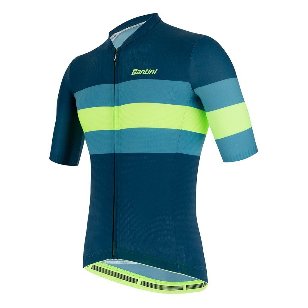 Santini Eco Sleek Bengal Mens Cycling Jersey (Green) - BUMSONTHESADDLE