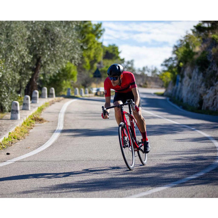 Santini Eco Sleek Bengal Mens Cycling Jersey (Red) - BUMSONTHESADDLE