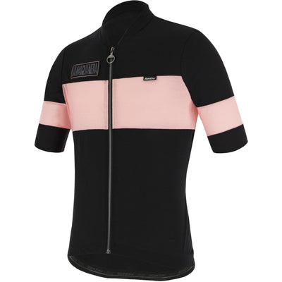 Santini Gazza Womens Cycling Jersey (Black/Pink)