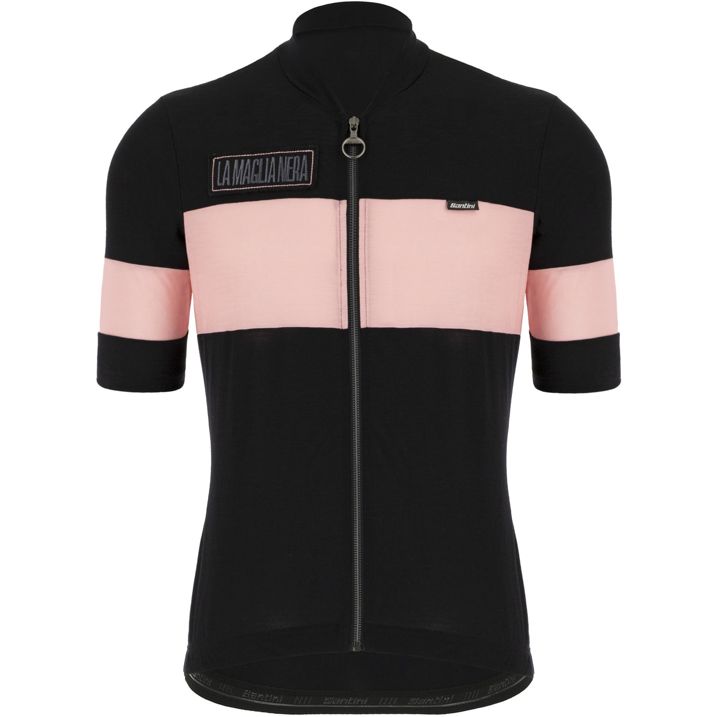 Santini Gazza Womens Cycling Jersey (Black/Pink)