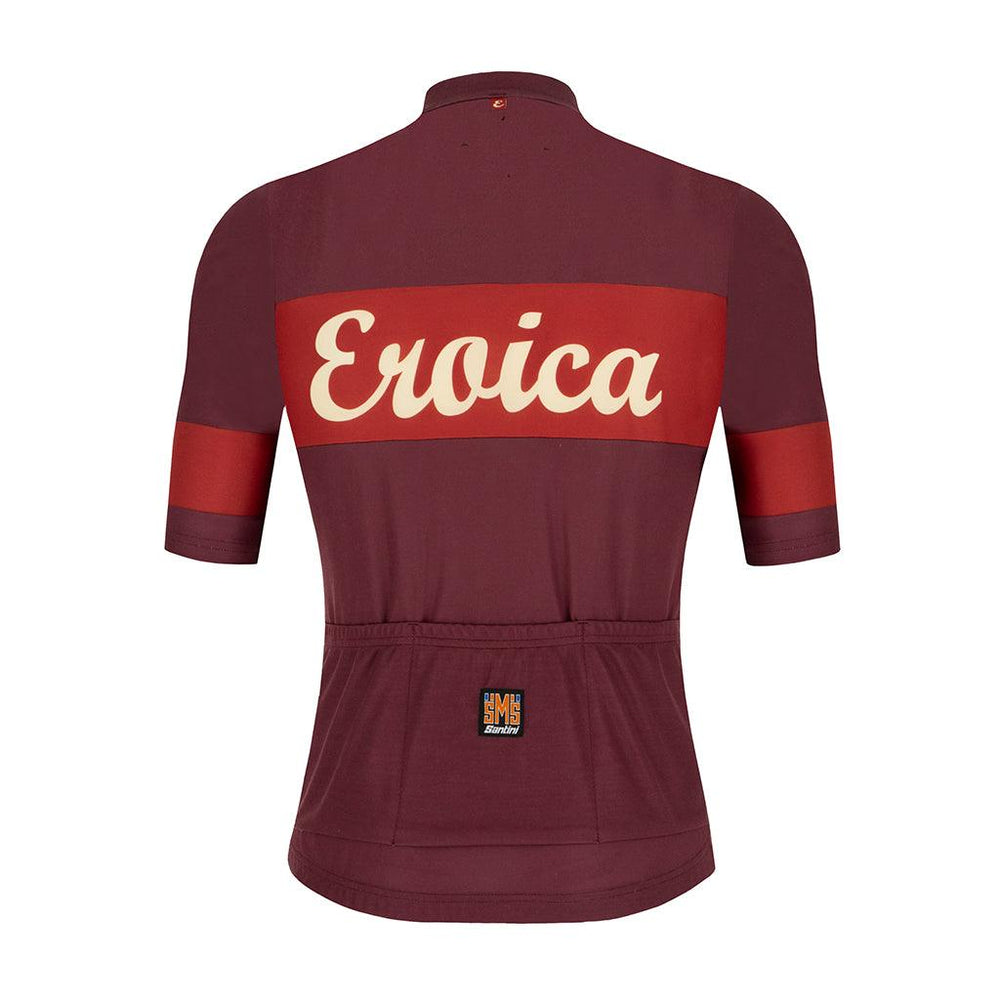 Santini Eroica Ruby Mens Cycling Jersey (Bordeaux) - BUMSONTHESADDLE