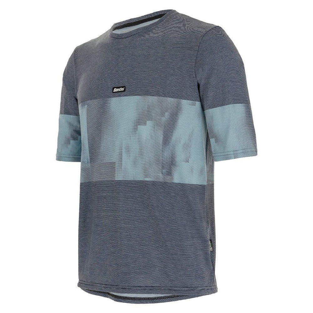 Santini Forza Training T-shirt (Nautica Blue) - BUMSONTHESADDLE