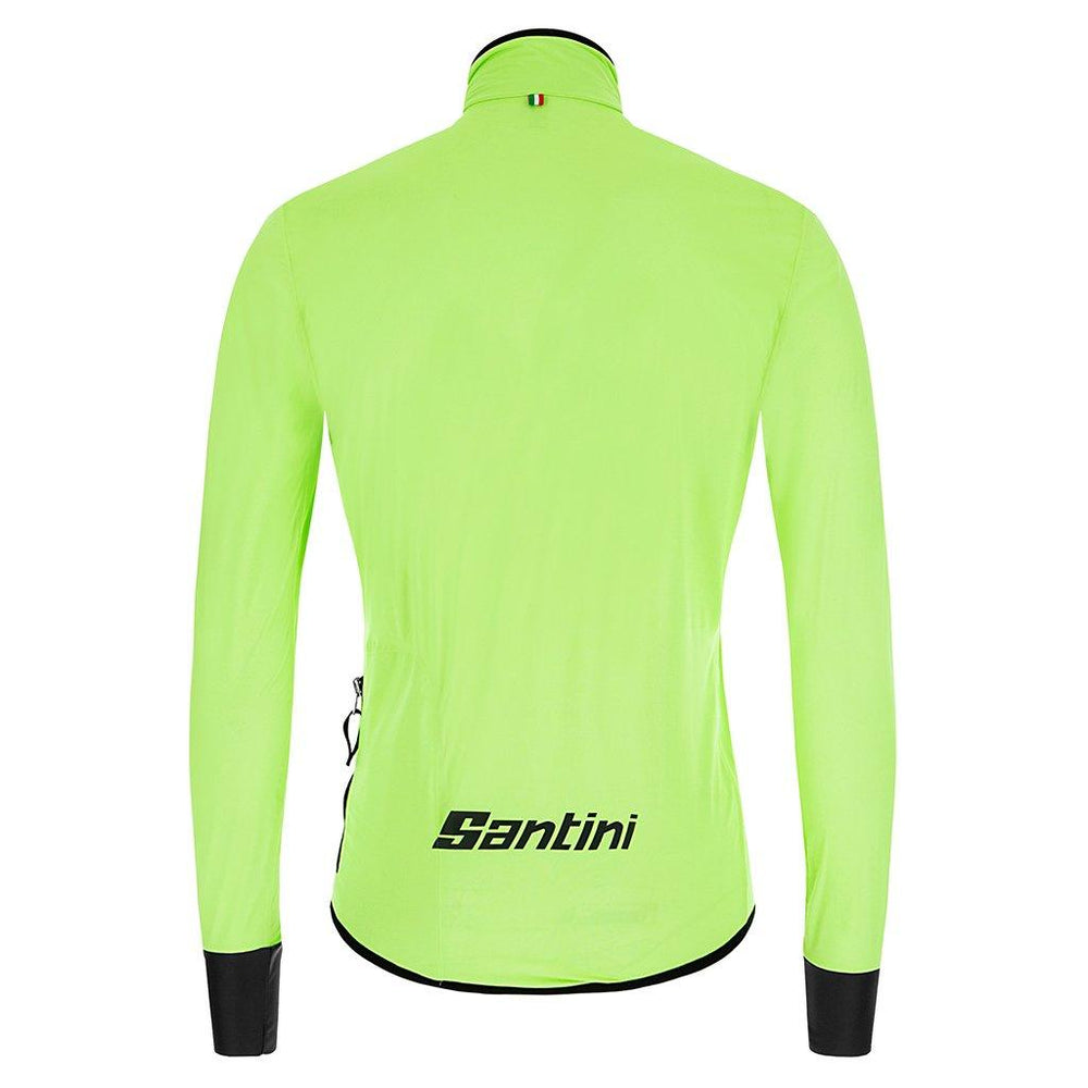 Santini Gaurd Nimbus Rain Jacket (Fluo Green) - BUMSONTHESADDLE