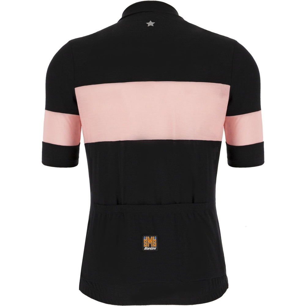 Santini Gazza Womens Cycling Jersey (Black/Pink) - BUMSONTHESADDLE