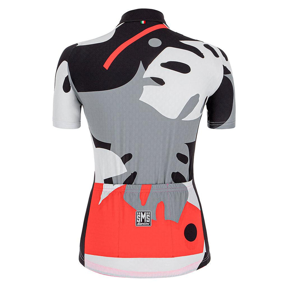 Santini Giada Maui Womens Cycling Jersey (Black) - BUMSONTHESADDLE