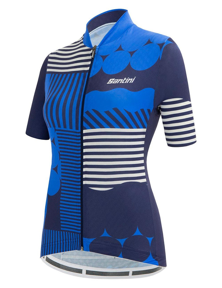 Santini Giada Optic Womens Cycling Jersey (Blue) - BUMSONTHESADDLE